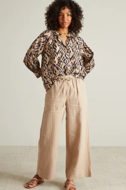 Camicia a fantasia - Nero Beige