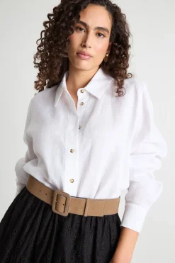 Camicia ampia - Bianco
