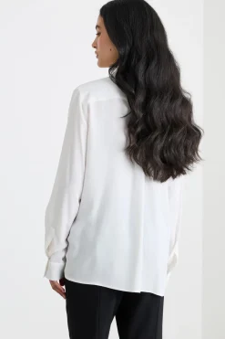 Camicia ampia con tasche - Bianco