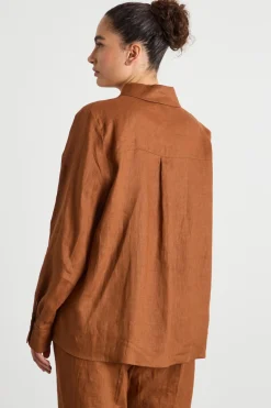 Camicia ampia - Marrone