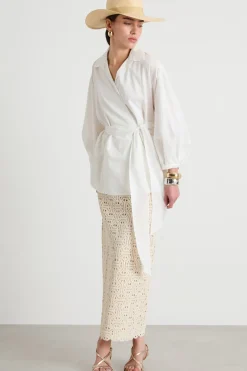 Camicia a portafoglio - Bianco