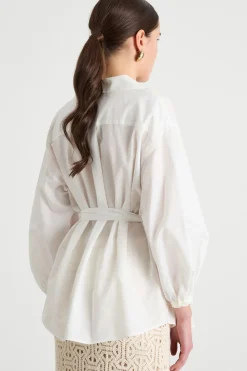 Camicia a portafoglio - Bianco
