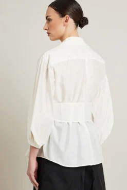 Camicia a portafoglio - Bianco
