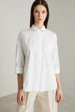 Camicia a righe - Bianco