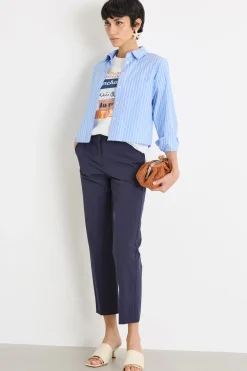 Camicia boxy - Azzurro