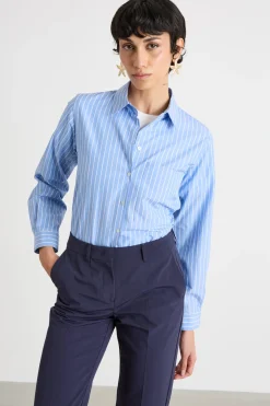 Camicia boxy - Azzurro