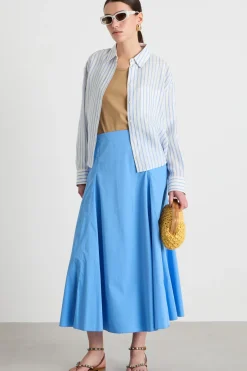 Camicia boxy - Azzurro Bianco