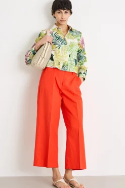 Camicia boxy - Bianco Verde