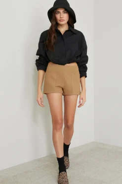 Camicia boxy con coulisse - Nero