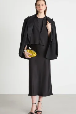 Camicia boxy con maniche ampie - Nero