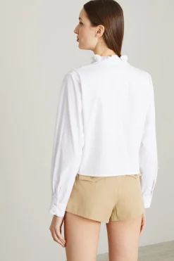 Camicia boxy con ricami - Bainco
