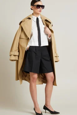 Camicia boxy in cotone - Bianco
