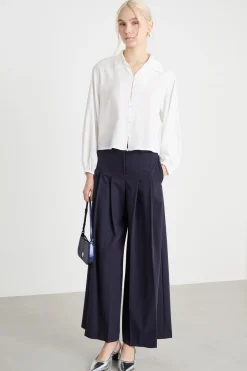 Camicia con arricciature - Bianco
