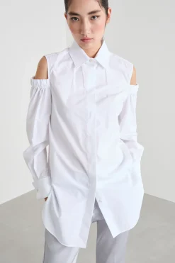 Camicia con cut-out sulle spalle - Bianco