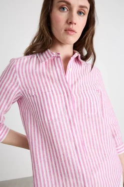 Camicia con manica a tre quarti - Rosa