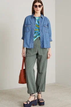 Camicia con maniche ampie - Blu