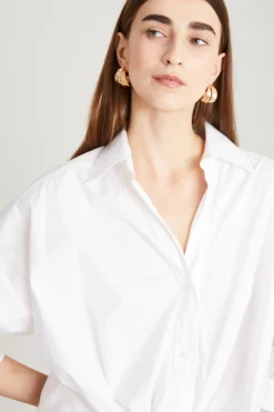 Camicia con nodo - Bianco