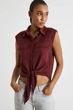Camicia con nodo - Bordeaux