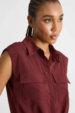 Camicia con nodo - Bordeaux