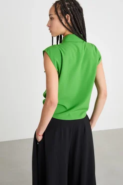Camicia con nodo - Verde