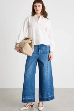 Camicia con paillettes - Bianco