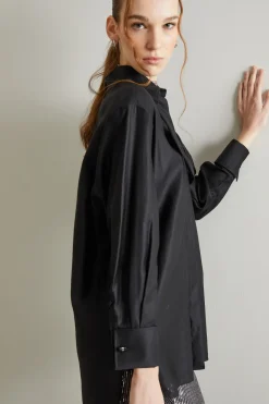 Camicia con papillon - Nero