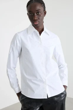 Camicia con ricami - Bianco