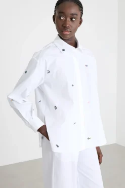 Camicia con ricami - Bianco