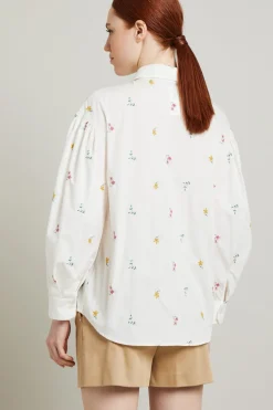 Camicia con ricami - Bianco