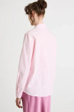 Camicia con ricami - Rosa