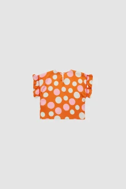 Camicia con ruches BAMBINI - Arancione