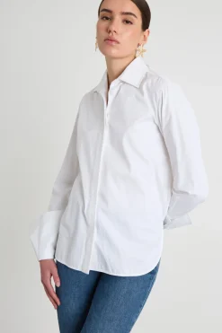 Camicia con spacchi - Bianco