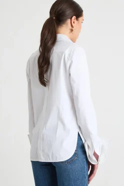 Camicia con spacchi - Bianco