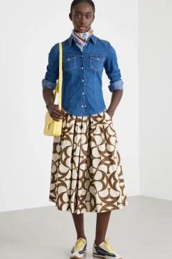 Camicia con tasche applicate - Blu