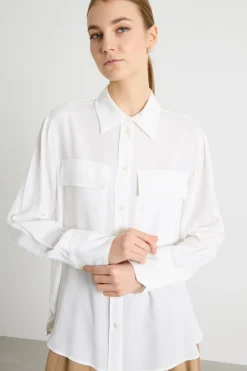 Camicia con tasche - Bianco
