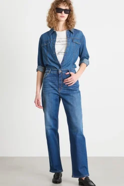 Camicia con tasche - Blu
