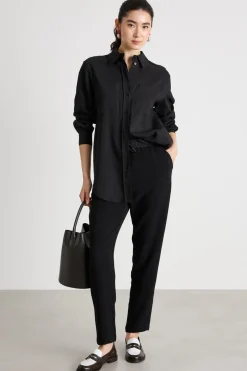 Camicia con tasche - Nero