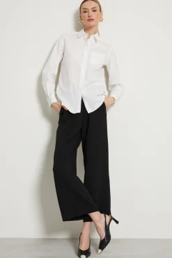 Camicia con taschino applicato - Bianco