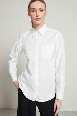 Camicia con taschino applicato - Bianco