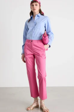 Camicia con taschino - Azzurro