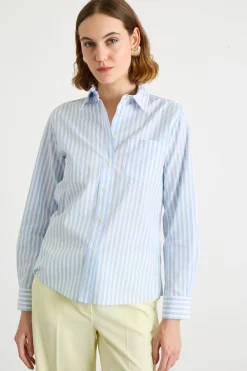 Camicia con taschino - Azzurro