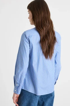 Camicia con taschino - Azzurro Bianco