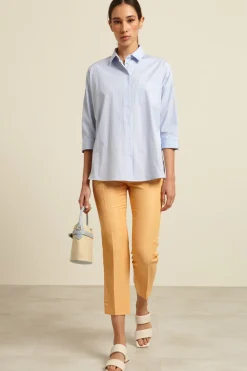 Camicia con taschino - Azzurro Bianco