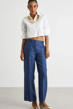 Camicia crop - Bianco