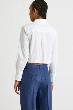Camicia crop - Bianco