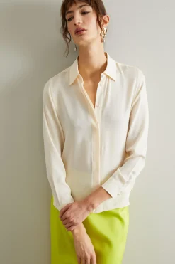 Camicia di seta - Bianco