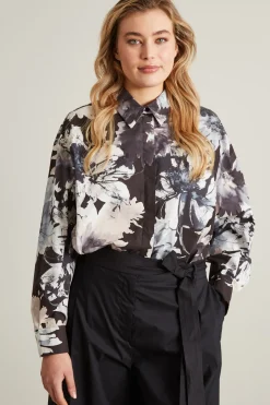 Camicia in cotone - Nero Grigio Bianco
