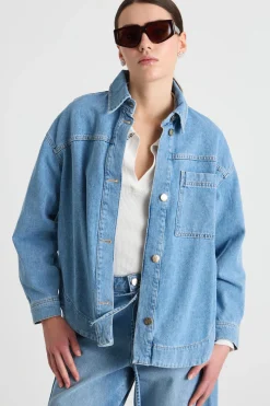Camicia in jeans - Azzurro