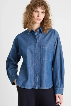 Camicia in jeans - Blu