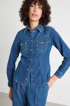 Camicia in jeans - Blu